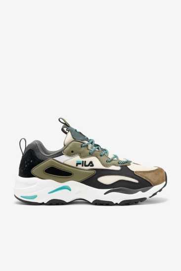 Fila Homme Ray Tracer 207 Turtledove / Noir / Bleu Turquoise Fila France QOA-587369
